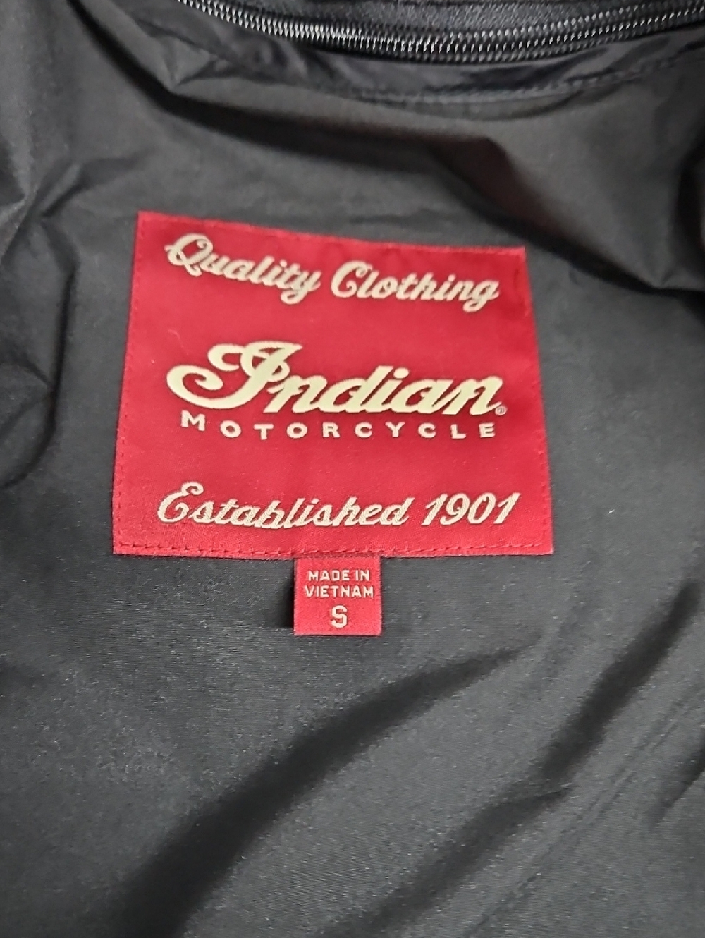 Indian Motorcycle Retro Black & Red Mesh Arlington Jacket Sz Small Womens - Picture 7 of 12
